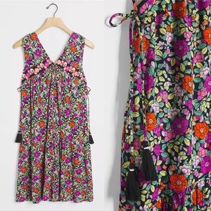 NWT Anthropologie Aida Embroidered Mini Dress